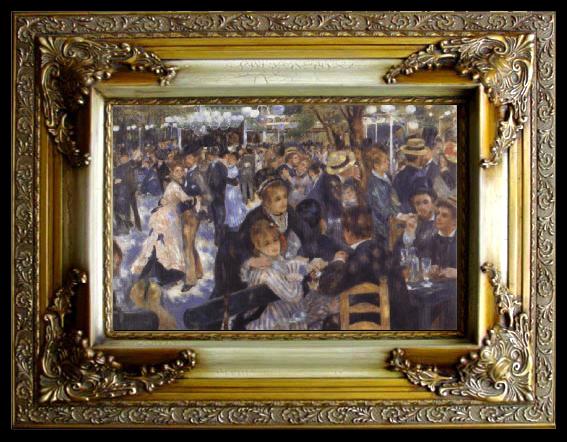 framed  Pierre-Auguste Renoir The Moulin de La Galette, Ta051